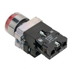 Кнопка плоская EKF PROxima ВА42 230 В IP40 без фиксации с подсветкой красная (xb2-bw42-230) - фото 6
