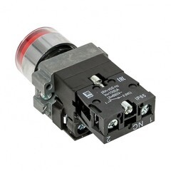Кнопка плоская EKF PROxima ВА42 230 В IP65 без фиксации с подсветкой красная (xb2-bw42-230-65) - фото 2