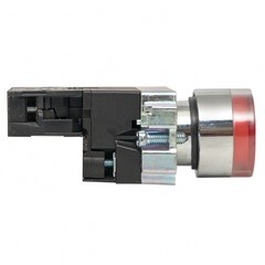 Кнопка плоская EKF PROxima ВА42 24 В IP40 без фиксации с подсветкой красная (xb2-bw42-24) - фото 5