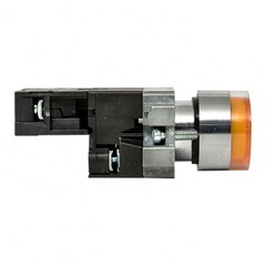 Кнопка плоская EKF PROxima ВА51 230 В IP65 без фиксации с подсветкой желтая (xb2-bw51-230-65) - фото 2