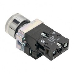 Кнопка плоская EKF PROxima ВА51 230 В IP40 без фиксации с подсветкой белая (xb2-bw21-230) - фото 3