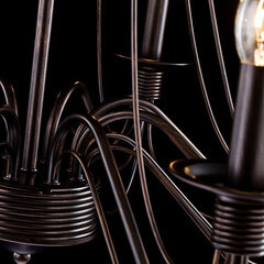 Люстра подвесная Freya Velia E14 480 Вт 32 кв.м (FR2046-PL-08-BR) - фото 4