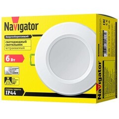 Светильник встраиваемый светодиодный белый 6 Вт 4000К IP44 Navigator ДВО (94833) - фото 9