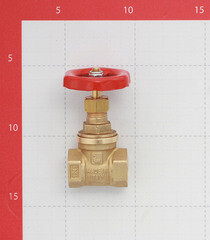 Задвижка клиновая латунный 1/2 ВР(г) х 1/2 ВР(г) вентиль - фото 2