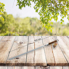 Шампур для мангала Firewood с деревянной ручкой 65 см - фото 2