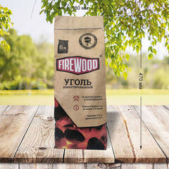 Уголь древесный березовый в брикетах Firewood 1,8 кг - фото 2