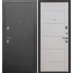 Дверь входная Ferroni 9СМ правая антик серебро - лиственница бежевая 860х2050 мм