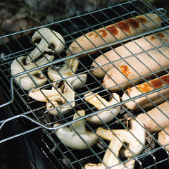 Решетка-гриль универсальная Hot Pot высококачественная сталь с пищевым покрытием 25х25х4 см - фото 2