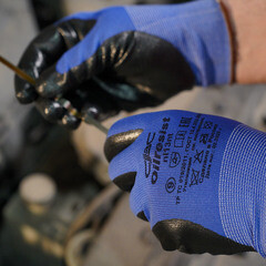 Перчатки полиэфирные маслобензостойкие с нитриловым покрытием СВС Ойлрезист 9 (L) (23-103) - фото 5