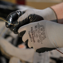 Перчатки полиэфирные маслобензостойкие с нитриловым покрытием СВС Ойлрезист 9 (L) (23-103) - фото 6