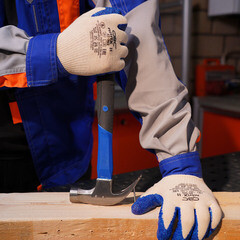 Перчатки х/б нефтемаслостойкие с одинарным вспененным нитрильным латексом СВС Нитрикс 8 (М) (42-351) - фото 14