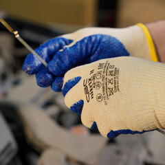 Перчатки х/б нефтемаслостойкие с одинарным вспененным нитрильным латексом СВС Нитрикс 8 (М) (42-351) - фото 25