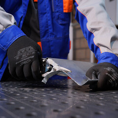 Перчатки полиэфирные с латексным обливом СВС Рубисенс красно-черные / черно-черные L - фото 22