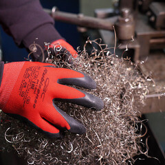 Перчатки полиэфирные с латексным обливом СВС Рубисенс красно-черные / черно-черные L - фото 19