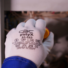 Перчатки полиэфирные с полиуретановым покрытием СВС Поликс 9 (L) - фото 12