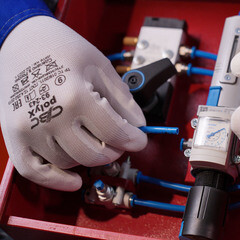 Перчатки полиэфирные с полиуретановым покрытием СВС Поликс 9 (L) - фото 13