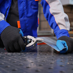 Перчатки х/б с латексным обливом утепленные СВС Осень Рельеф 10 (XL) - фото 5