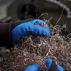 Перчатки х/б с латексным обливом утепленные СВС Осень Рельеф 10 (XL) - фото 6