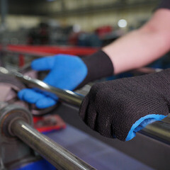 Перчатки х/б с латексным обливом утепленные СВС Осень Рельеф 10 (XL) - фото 9