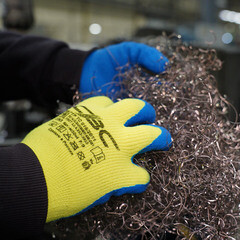 Перчатки акриловые с латексным обливом утепленные СВС Рубифрост Рельеф 9 (L) - фото 3