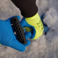 Перчатки акриловые с латексным обливом утепленные СВС Рубифрост Рельеф 9 (L) - фото 2