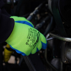 Перчатки акриловые с латексным обливом утепленные СВС Рубифрост Рельеф 9 (L) - фото 12