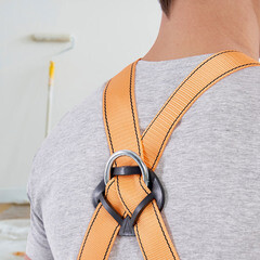 Страховочная система Окапром УС-2АЖ лента 1,5 м оранжевая/синяя (0023) - фото 3