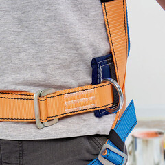 Страховочная система Окапром УС-2аАЖ лента 1,5 м оранжевая/синяя (0204) - фото 5