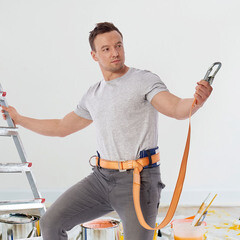 Изображение товара Страховочная система Окапром УС-1А лента 1,5 м оранжевая (0004)