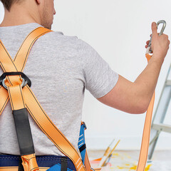 Страховочная система Окапром УС-2аАЖ лента 1,5 м оранжевая/синяя (0204) - фото 3