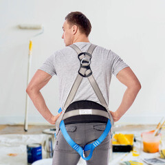 Страховочная система Окапром УСП-2Ж4 лента синяя/серая (0205) - фото 7