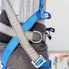 Страховочная система Окапром УСП-2Ж4 лента синяя/серая (0205) - фото 2