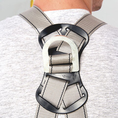 Страховочная система Окапром УСП-2Ж4 лента синяя/серая (0205) - фото 5