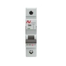 Автоматический выключатель модульный EKF Averes AV-6 DC 1Р 63А тип C 6 кА 230 В (mcb6-DC-1-63C-av)
