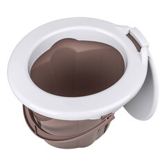 Ведро-туалет БытПласт Лотос 19 л пластиковое - фото 2