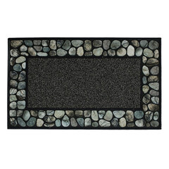 Изображение товара Коврик придверный противоскользящий Жослен 45х75 см влаговпитывающий серый