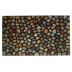 Коврик придверный противоскользящий Стерлинг 45х75 см влаговпитывающий бежевый - фото 1