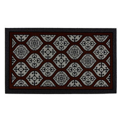 Изображение товара Коврик придверный противоскользящий Format Classic Арабеск 40х68 см влаговпитывающий коричневый