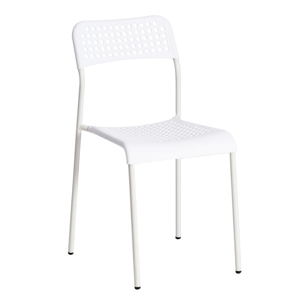 Изображение товара Стул Adde белый пластиковый для кухни и кафе, современный дизайн