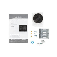 Варочная панель газовая Krona Alma 60 4 конфорки черная - фото 4