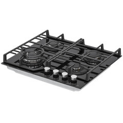 Варочная панель газовая Krona Ardente 60 4 конфорки черная - фото 2