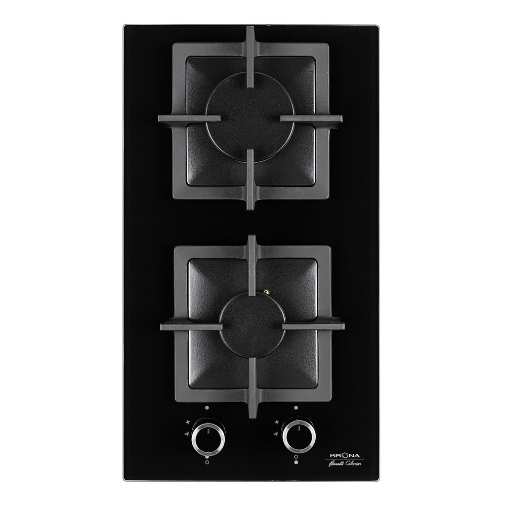 Изображение товара Варочная панель газовая Krona Calore 30 2 конфорки черная