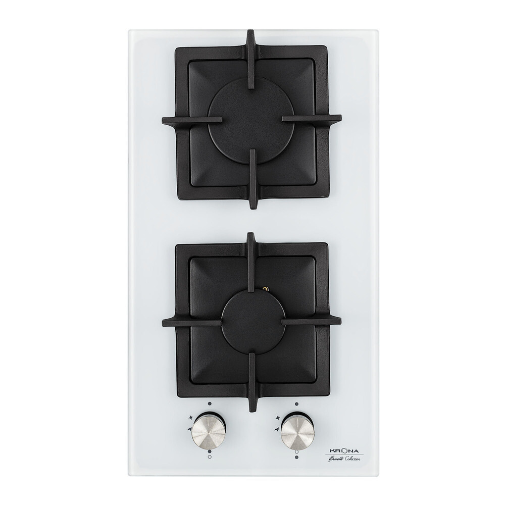 Изображение товара Варочная панель газовая Krona Calore 30 2 конфорки белая