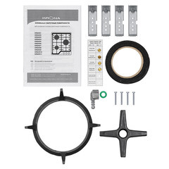 Варочная панель газовая Krona Corniola 60 4 конфорки белая - фото 5