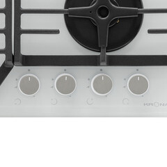 Варочная панель газовая Krona Corniola 60 4 конфорки белая - фото 4