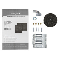 Варочная панель газовая Krona Cortesia 60 4 конфорки черная - фото 7