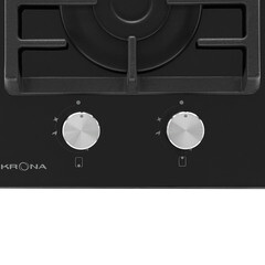 Варочная панель газовая Krona Galileo 30 2 конфорки черная - фото 8