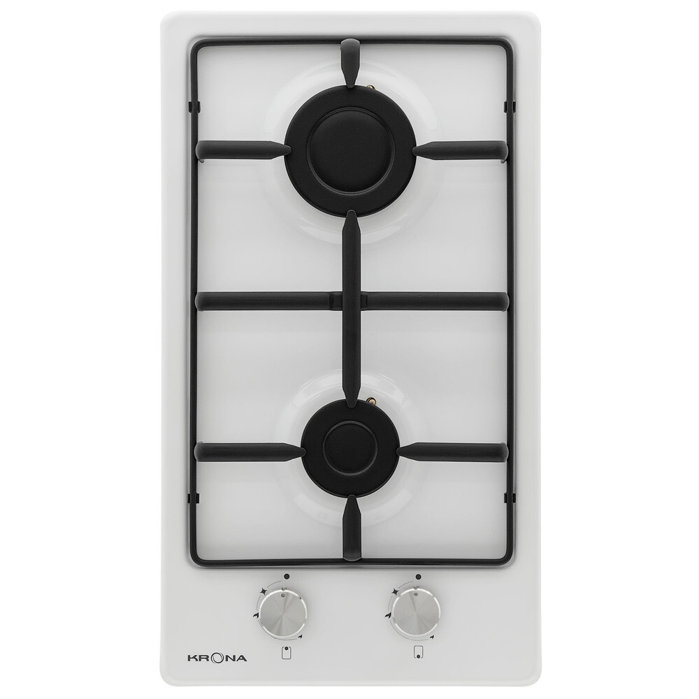 Изображение товара Варочная панель газовая Krona Partita 30 2 конфорки белая