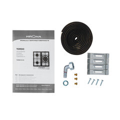 Варочная панель газовая Krona Tordo 45 3 конфорки нержавеющая сталь - фото 3