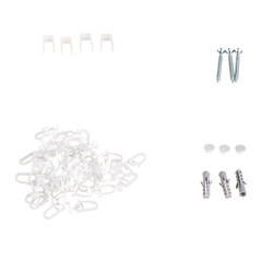 Карниз потолочный пластмассовый двухрядный с блендой 240 см белый - фото 3